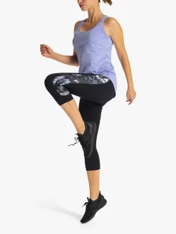 Venice Beach Blues 3/4 Length Gym Leggings -Sports And Leisure Equipment Store 006405723alt2