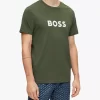 HUGO BOSS Logo T-Shirt, Green -Sports And Leisure Equipment Store 006405937