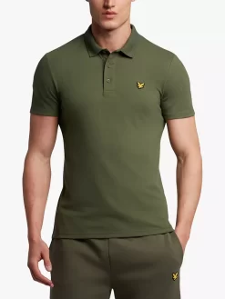 Lyle & Scott Sport Short Sleeve Polo Shirt, Green