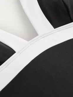 Boden Panelled Halter Neck Swimsuit, Black/white -Sports And Leisure Equipment Store 006408019alt5