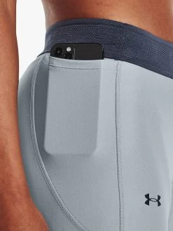 Under Armour HeatGear® Branded Waistband Leggings, Harbour Blue -Sports And Leisure Equipment Store 006413136alt2
