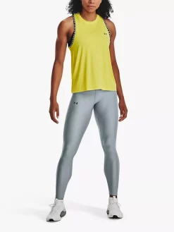 Under Armour HeatGear® Branded Waistband Leggings, Harbour Blue -Sports And Leisure Equipment Store 006413136alt3