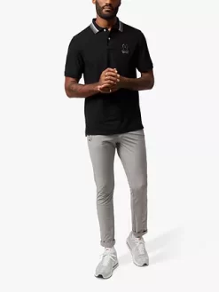 Psycho Bunny Calle Logo Pima Cotton Polo Shirt, Black -Sports And Leisure Equipment Store 006414865alt2