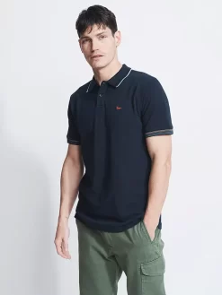 Aubin Goxhill Polo Shirt, Navy