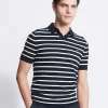 Aubin Braceby Cotton Cashmere Polo Top, Navy 1 Aubin Braceby Cotton Cashmere Polo Top, Navy -Sports And Leisure Equipment Store 006416056