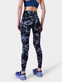 Sweaty Betty Power Ulra Sculpt High Waisted 7/8 Workout Leggings, Blue/Multi 9 Sweaty Betty Power Ulra Sculpt High Waisted 7/8 Workout Leggings, Blue/Multi -Sports And Leisure Equipment Store 006417011alt1