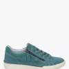 Josef Seibel Claire 03 Nubuck Leather Lace Up Trainers, Azure 2 Josef Seibel Claire 03 Nubuck Leather Lace Up Trainers, Azure -Sports And Leisure Equipment Store 006417220