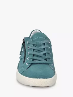 Josef Seibel Claire 03 Nubuck Leather Lace Up Trainers, Azure -Sports And Leisure Equipment Store 006417220alt2