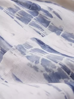 Celtic & Co. Tie Dye Linen Midi Dress, White/Blue -Sports And Leisure Equipment Store 006418152alt6