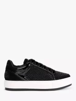 Kurt Geiger London Southbank Leather Trainers, Black