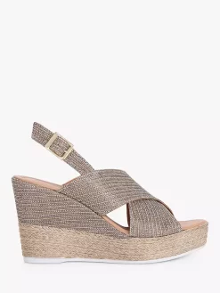 Carvela Starlight Wedge Heel Sandals, Gold