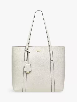 Radley Museum Street Leather Tote Bag, Chalk