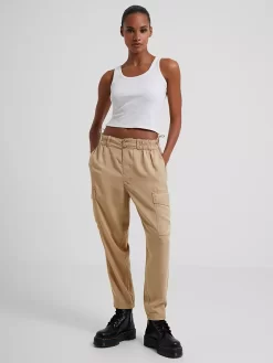 French Connection Elkie Twill Combat Trousers, Incense