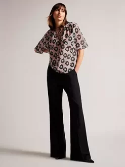 Ted Baker Harlynn Floral Print Blouse, Pink -Sports And Leisure Equipment Store 006428112alt3