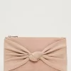 Phase Eight Suede Knot Front Suede Clutch, Latte -Sports And Leisure Equipment Store 006428211