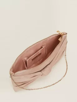 Phase Eight Suede Knot Front Suede Clutch, Latte -Sports And Leisure Equipment Store 006428211alt3
