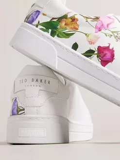 Ted Baker Artel Low Top Floral Trainers, White/Multi 10 Ted Baker Artel Low Top Floral Trainers, White/Multi -Sports And Leisure Equipment Store 006436459alt3