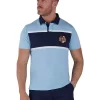 Raging Cut And Sew Crest Rugby Top, Sky Blue -Sports And Leisure Equipment Store 006438529