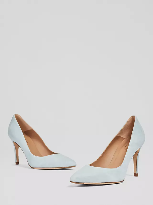 L.K.Bennett Floret High Heel Suede Court Shoes, Sea Green 5 L.K.Bennett Floret High Heel Suede Court Shoes, Sea Green - Image 3