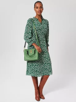 Hobbs Marldon Leather Mini Tote Bag, Pea Green -Sports And Leisure Equipment Store 006442777alt2