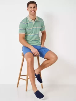 Crew Clothing Exford Striped Polo Shirt, Green -Sports And Leisure Equipment Store 006445063alt3