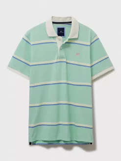 Crew Clothing Exford Striped Polo Shirt, Green -Sports And Leisure Equipment Store 006445063alt4