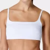 Sweaty Betty Capri Crinkled Square Neck Bikini Top, White -Sports And Leisure Equipment Store 006445398