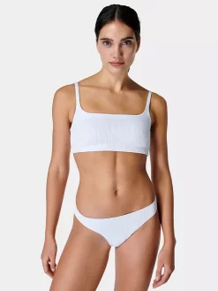 Sweaty Betty Capri Crinkled Square Neck Bikini Top, White -Sports And Leisure Equipment Store 006445398alt2