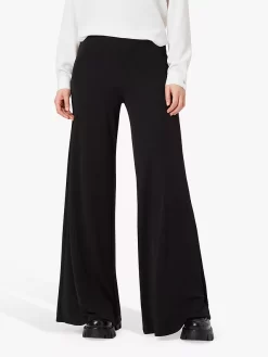 James Lakeland Wide Leg Palazzo Trousers, Black -Sports And Leisure Equipment Store 006447656alt2