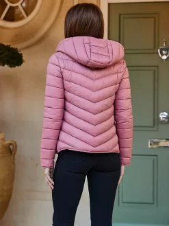 Sosandar Padded Hooded Coat, Soft Pink 9 Sosandar Padded Hooded Coat, Soft Pink -Sports And Leisure Equipment Store 006448194alt2