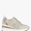 Geox Zosma Wedge Trainers, Light Taupe -Sports And Leisure Equipment Store 006456076