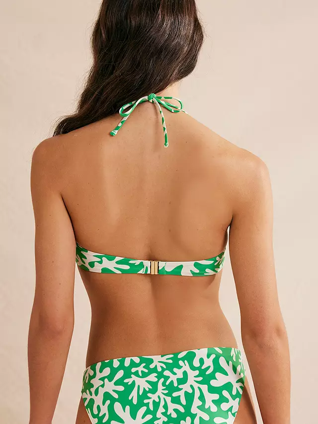 Boden Foliage Wrap Buckle Bandeau Bikini Top, Green 5 Boden Foliage Wrap Buckle Bandeau Bikini Top, Green - Image 3