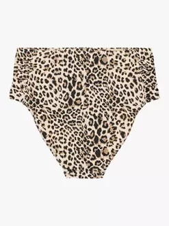 Panos Emporio Olympia High Waist Leopard Bikini Brief, Brown -Sports And Leisure Equipment Store 006497382alt6