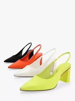 CHARLES & KEITH Block Heel Slingback Court Shoes, Black -Sports And Leisure Equipment Store 006509737alt4