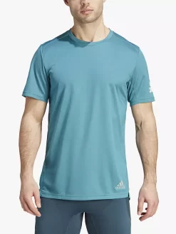 Adidas Run It Short Sleeve Recycled Running Top, Arctic Fusion