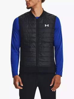 Under Armour Storm Insulated Run Vest, Black/Reflective