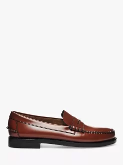 Sebago Classic Dan Leather Loafers, Brown
