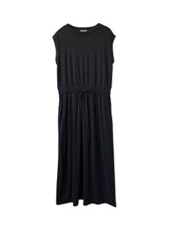 Albaray Plain Elasticated Waist Tank Dress, Black -Sports And Leisure Equipment Store 006531466alt4