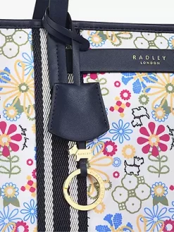 Radley Finsbury Broderie Print Recycled Zip Top Shoulder Bag, Chalk/Multi -Sports And Leisure Equipment Store 006531821alt3