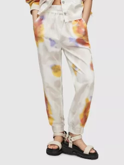 AllSaints Yara Tie Dye Joggers, Blue/Multi