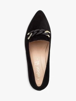 Gabor Hoolie Suede Loafers, Black -Sports And Leisure Equipment Store 006557980alt3