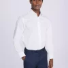 Moss Regular Fit Contrast Shirt, White -Sports And Leisure Equipment Store 006560445