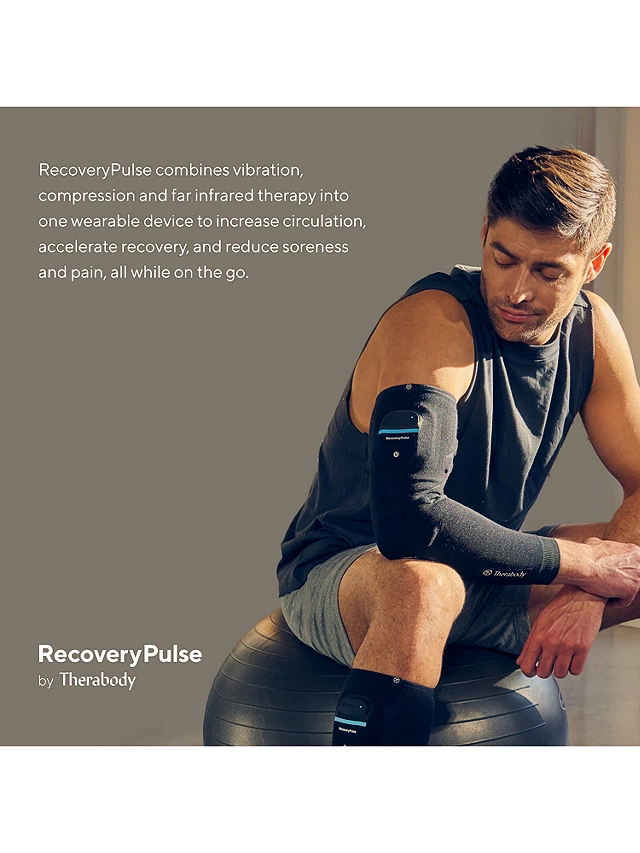 Therabody RecoveryPulse Arm Compression Sleeve, Black, XS 5 Therabody RecoveryPulse Arm Compression Sleeve, Black, XS - Image 3