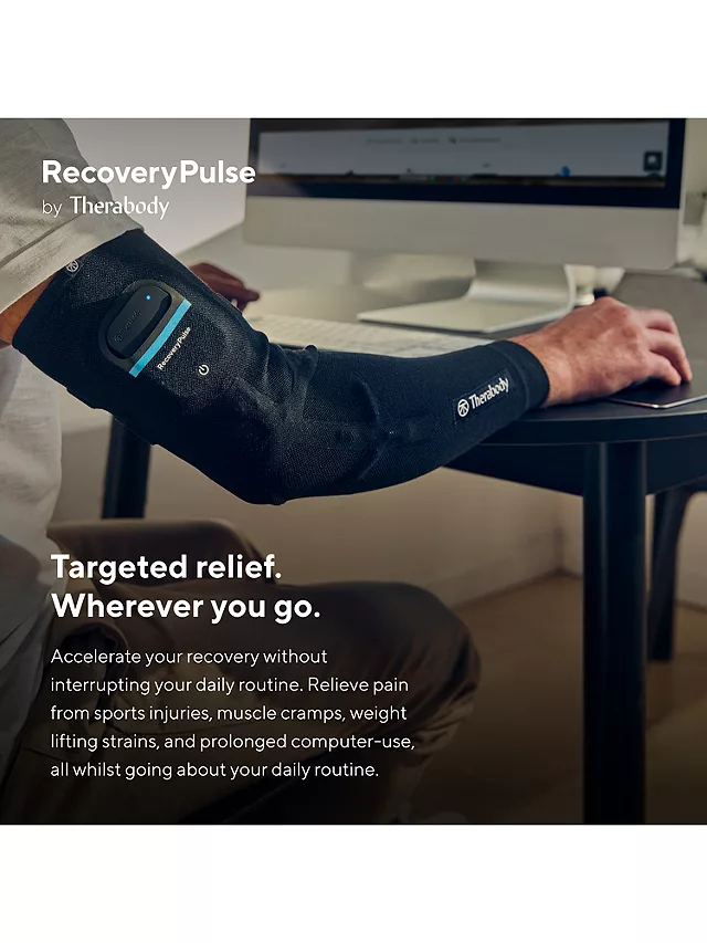 Therabody RecoveryPulse Arm Compression Sleeve, Black, XS 7 Therabody RecoveryPulse Arm Compression Sleeve, Black, XS - Image 5