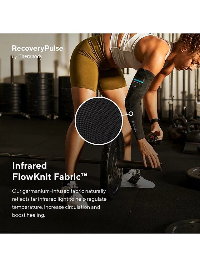Therabody RecoveryPulse Arm Compression Sleeve, Black, XS 8 Therabody RecoveryPulse Arm Compression Sleeve, Black, XS - Image 6