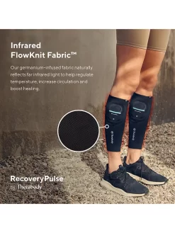 Therabody RecoveryPulse Calf Vibrating Compression Sleeve, Black, XS -Sports And Leisure Equipment Store 006583963alt4