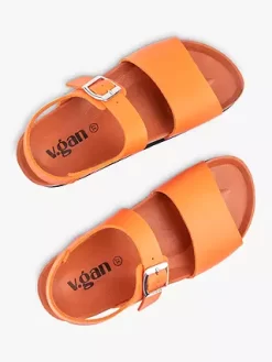 V.GAN Vegan Clove Footbed Sandals, Orange -Sports And Leisure Equipment Store 006584004alt2