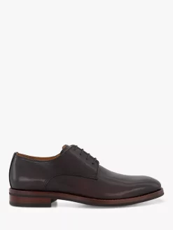 Dune Sinclairs Lace Up Gibson Shoes, Dark Brown