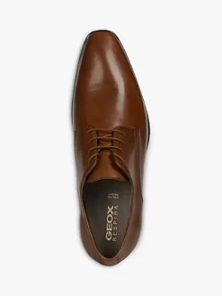 Geox UOMO High Life Leather Oxford Shoes, Dark Cognac -Sports And Leisure Equipment Store 006603050alt5