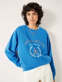 Hush Art Et Metiers Sweatshirt, Bright Blue